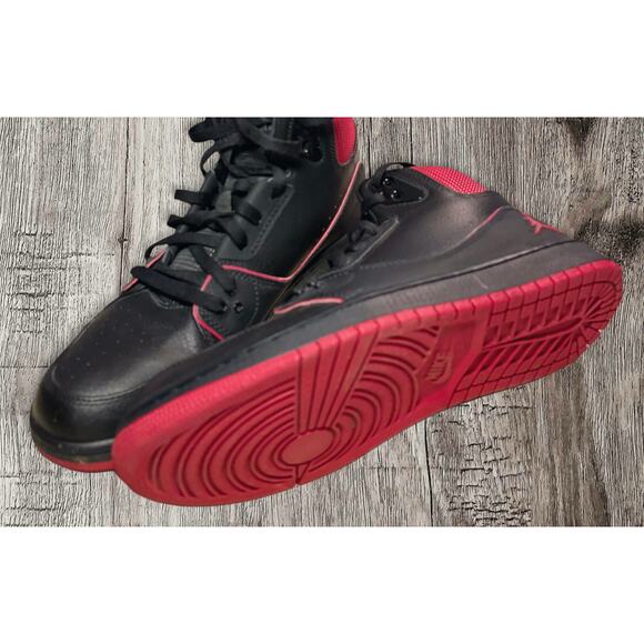 Nike Air Jordan red and‎ black men’s sneakers. Size 9.5
